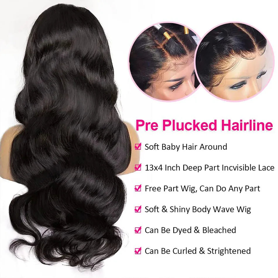 Body Wave Lace Front Human Hair Wigs